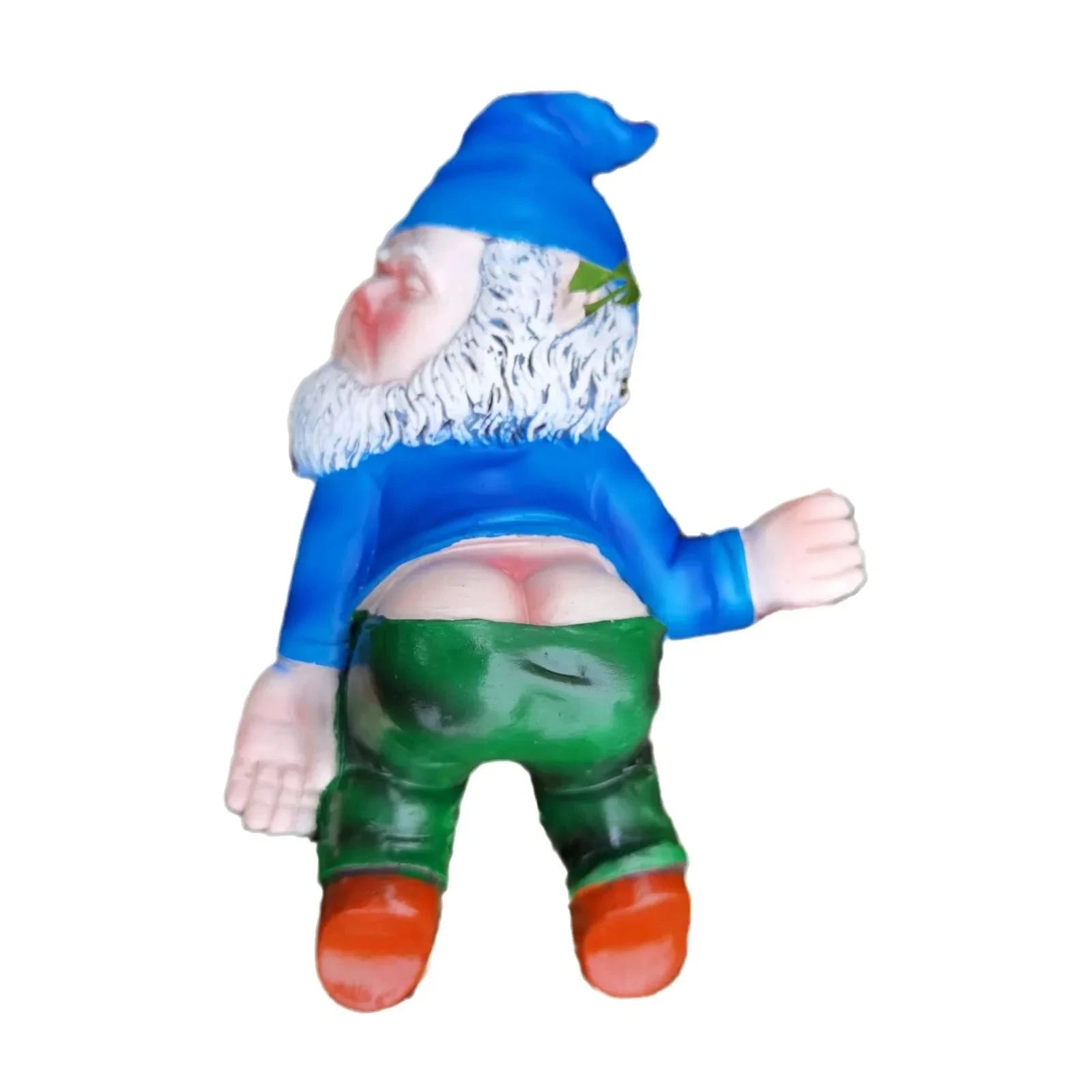 Funny Drunken Garden Gnome Statue 15cm Resin Outdoor Indoor Decor-Blue