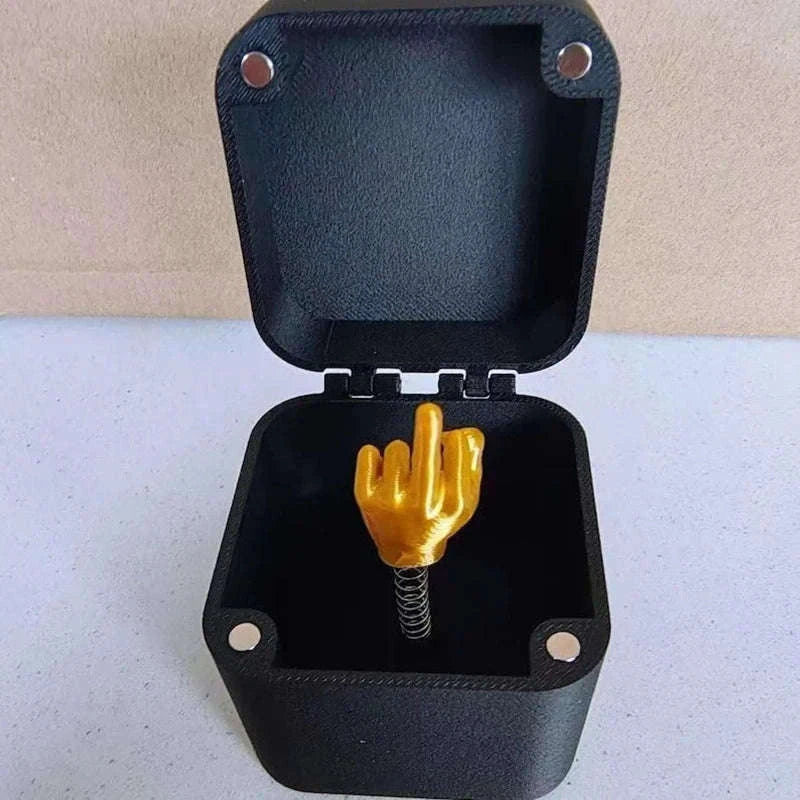 Funny Middle Finger Prank Gift Box for Surprise Laughs-1pcs