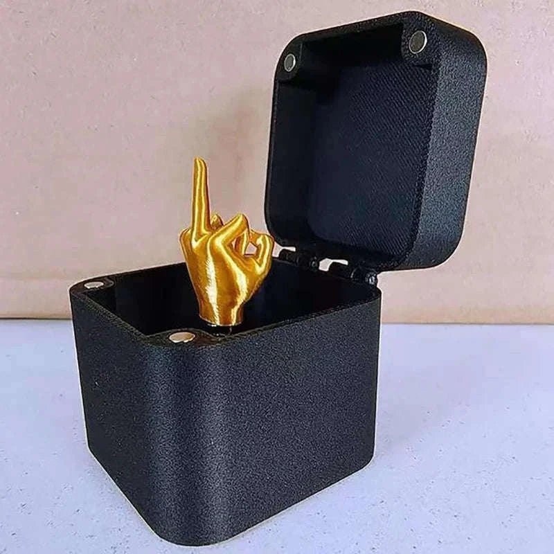 Funny Middle Finger Prank Gift Box for Surprise Laughs-1pcs