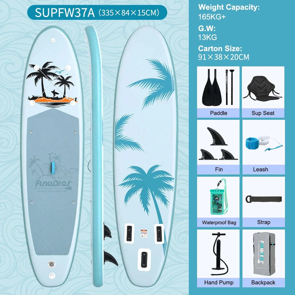 FunWater Inflatable Stand Up Paddle Board-SUPFW55B(335×84×15CM) / GERMANY