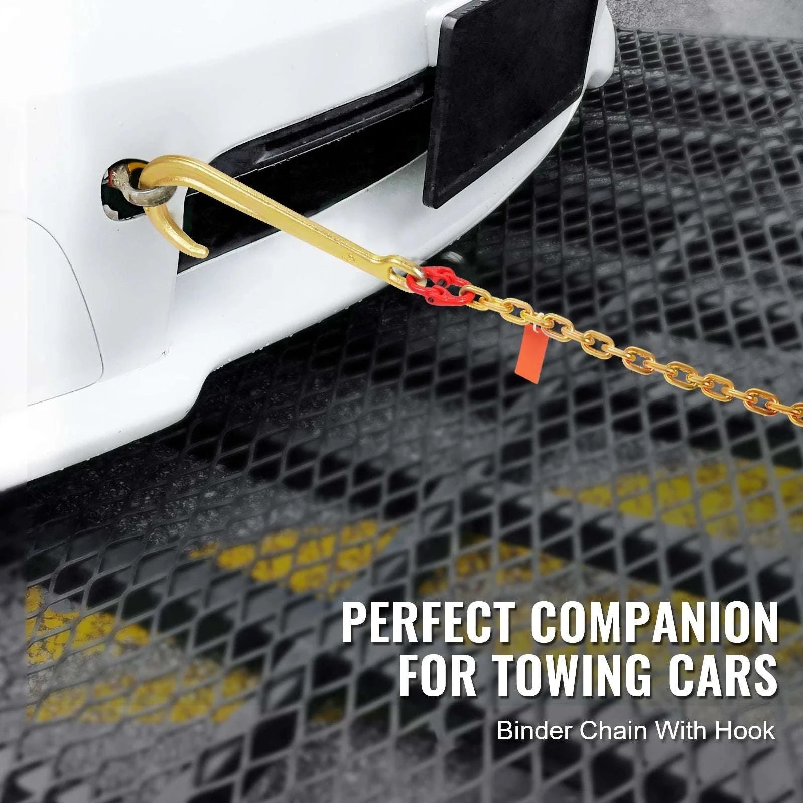 G80 J Hook Towing Chain 6ft 5400 lb Load with Multi Hooks-2PCS / UNITED KINGDOM