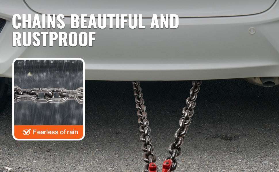 G80 V Bridle Tow Chain with J Hooks & Grab Hooks 15600 lbs-3ft / United States