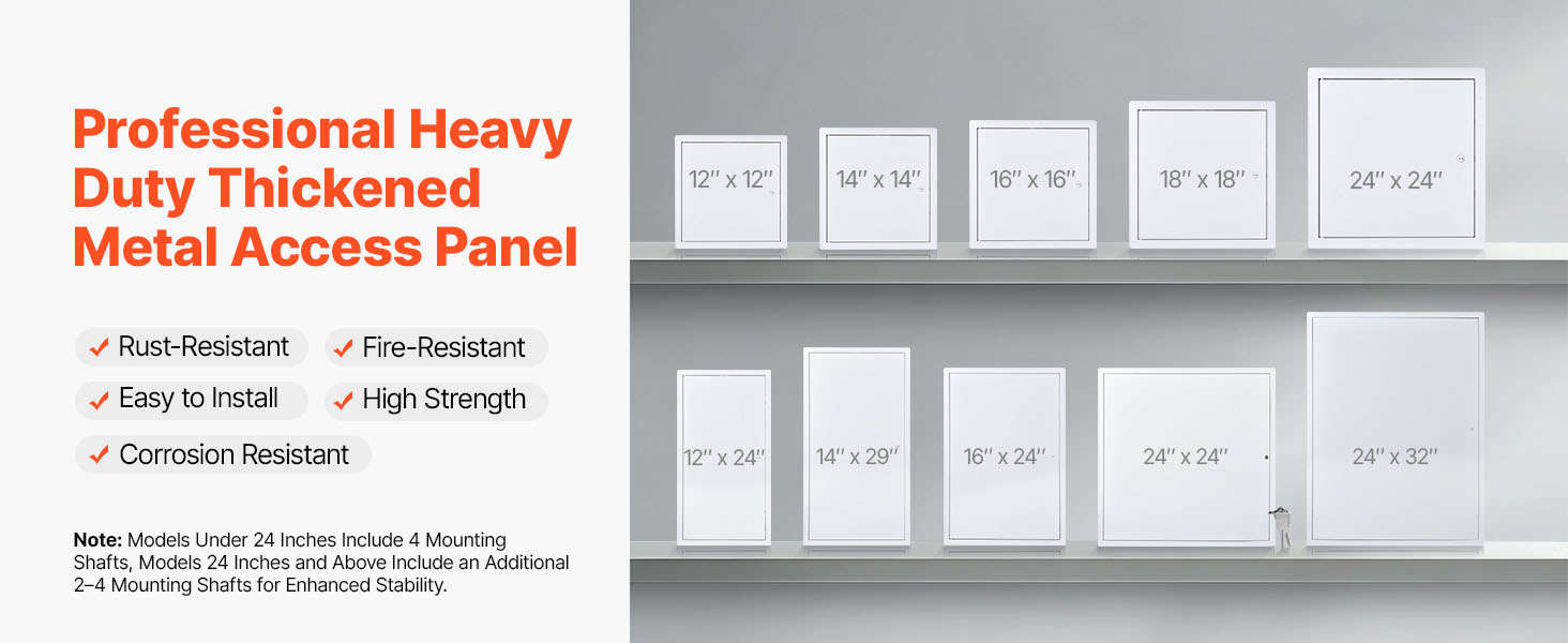 Galvanized Steel Access Panel for Drywall, Ceiling, Plumbing and Electrical Access-12x12inch / United States