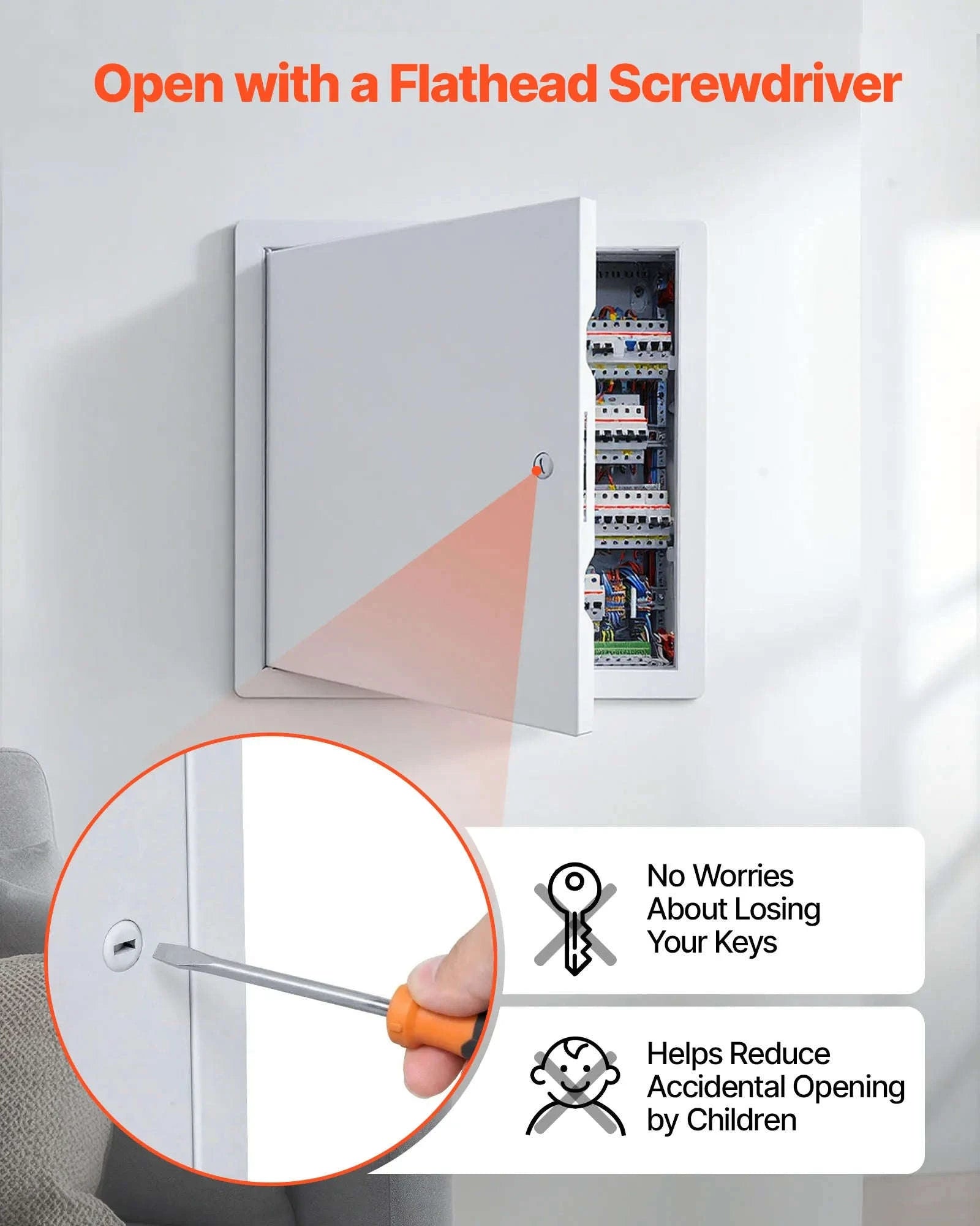 Galvanized Steel Access Panel for Drywall, Ceiling, Plumbing and Electrical Access-12x12inch / United States