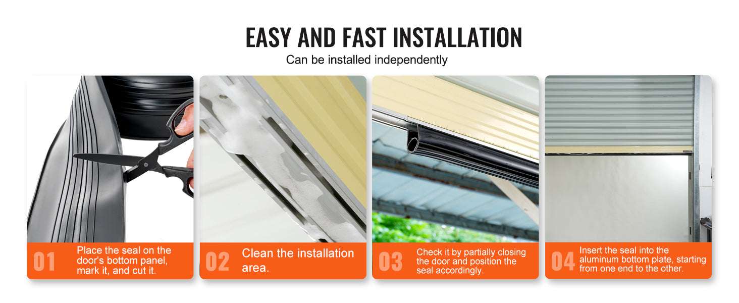 Garage Door Bottom Seal Rubber Strip U Shape Weatherproof Seal-16ft  4.8m / spain