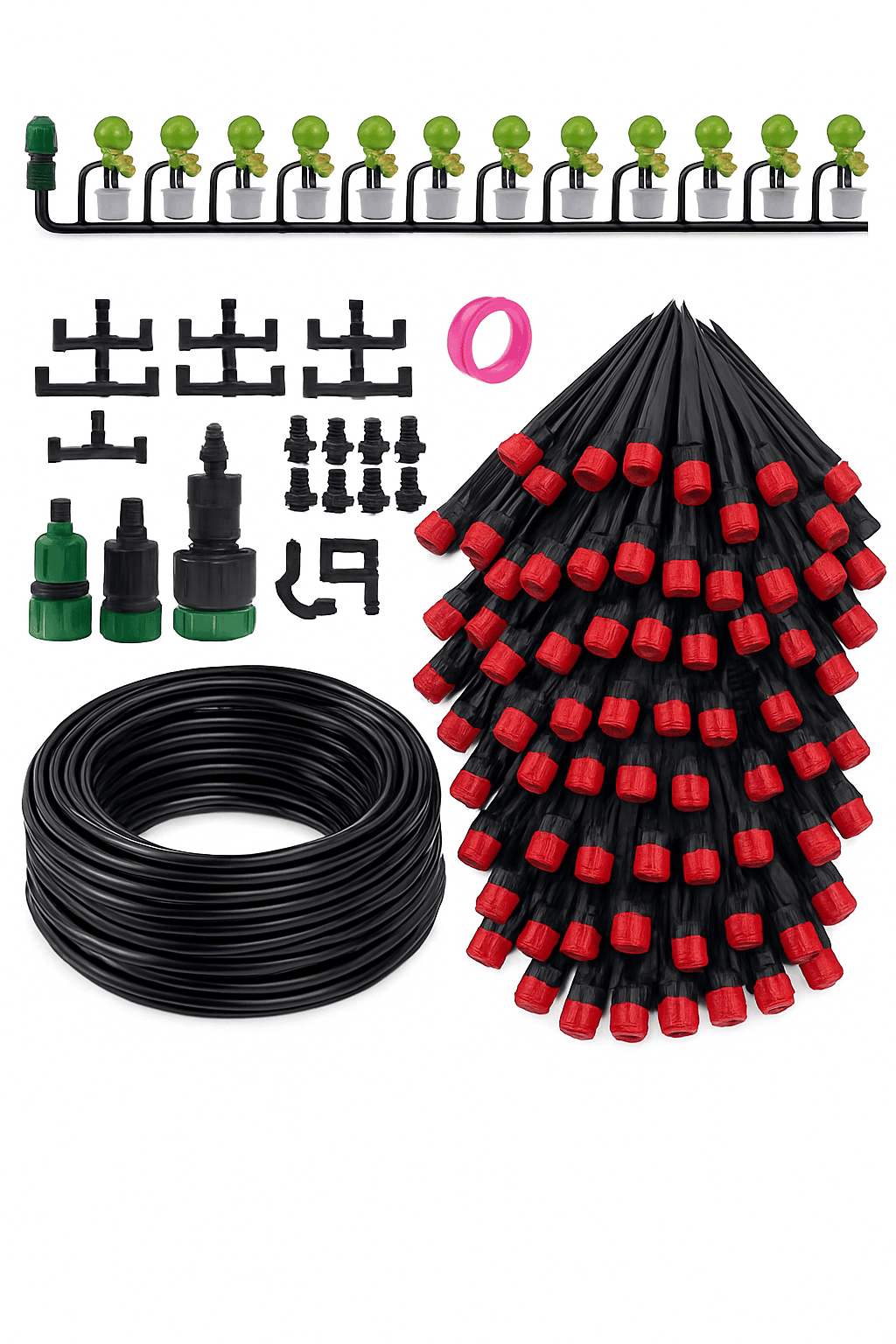 Garden Drip Irrigation Automatic Watering System Kit-10Meter-12sprinkler