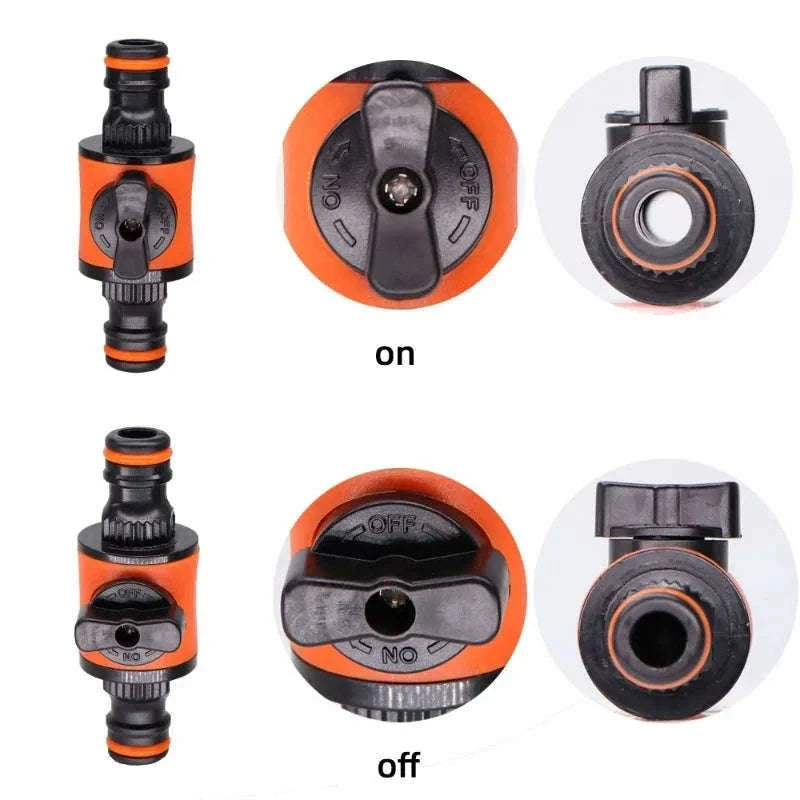 Garden Hose Shut Off Valve Adapter for Instant Water Control-2pcs