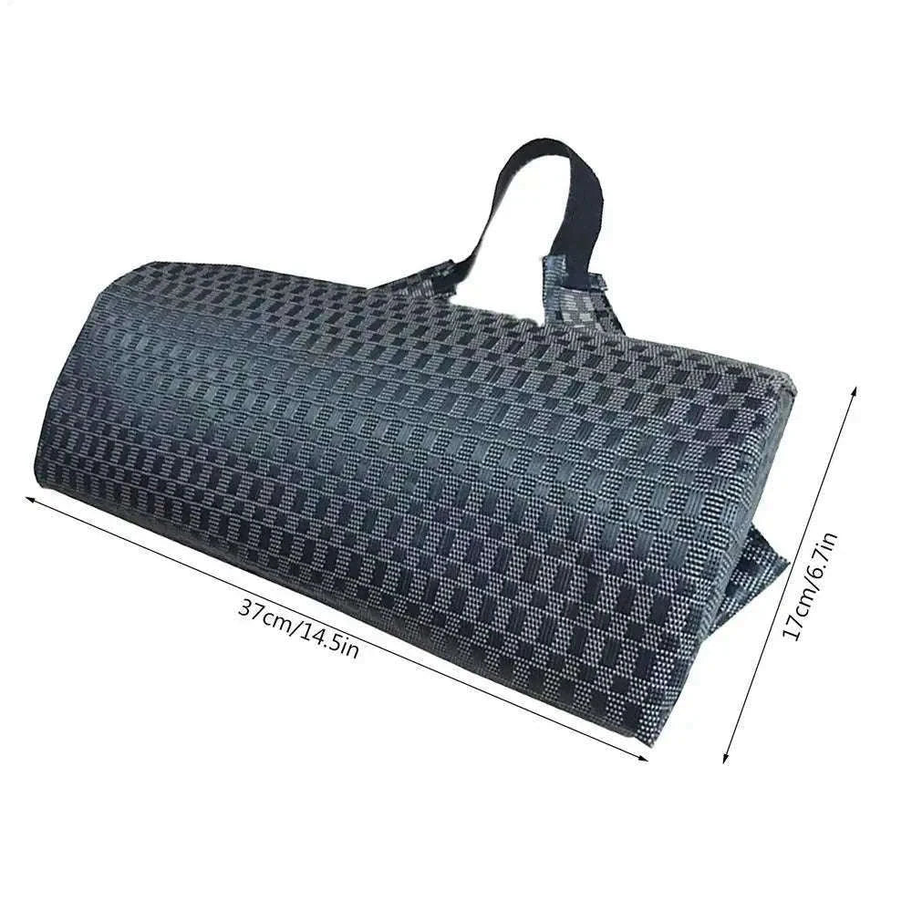 Garden Lounger Cushion Neck Pillow with Adjustable Strap-dark blue
