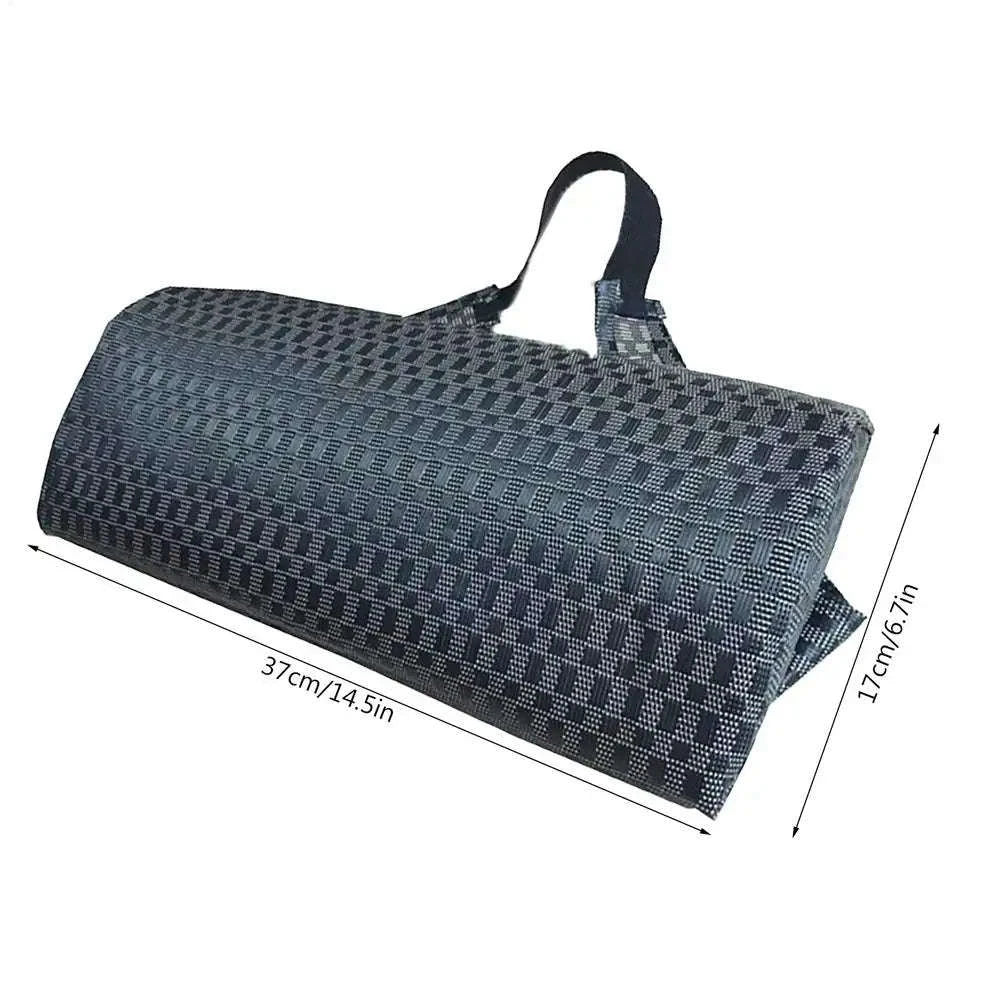 Garden Lounger Cushion Neck Pillow with Adjustable Strap-dark blue