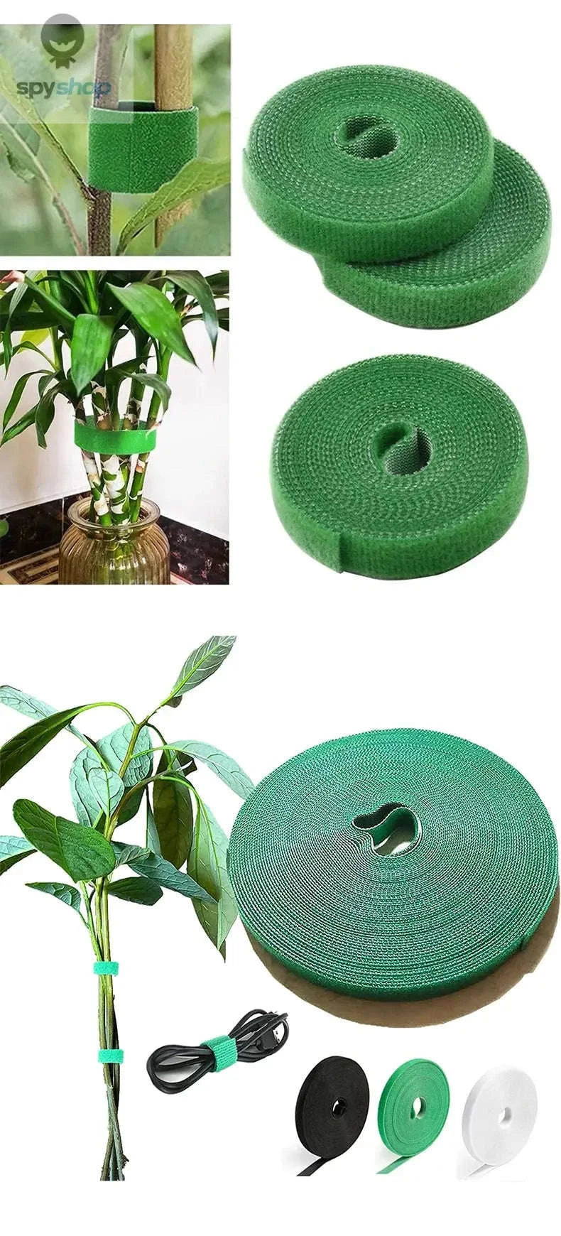 Garden Twine Plant Ties – Durable Nylon Support for Growing Plants-White / 3pcs