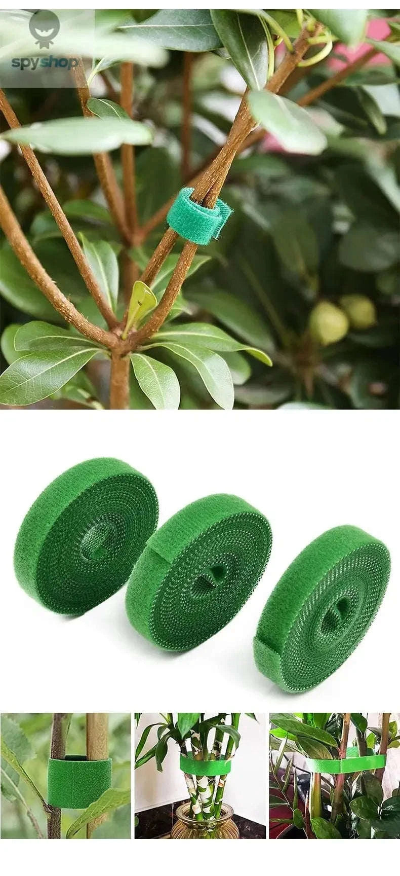 Garden Twine Plant Ties – Durable Nylon Support for Growing Plants-White / 3pcs
