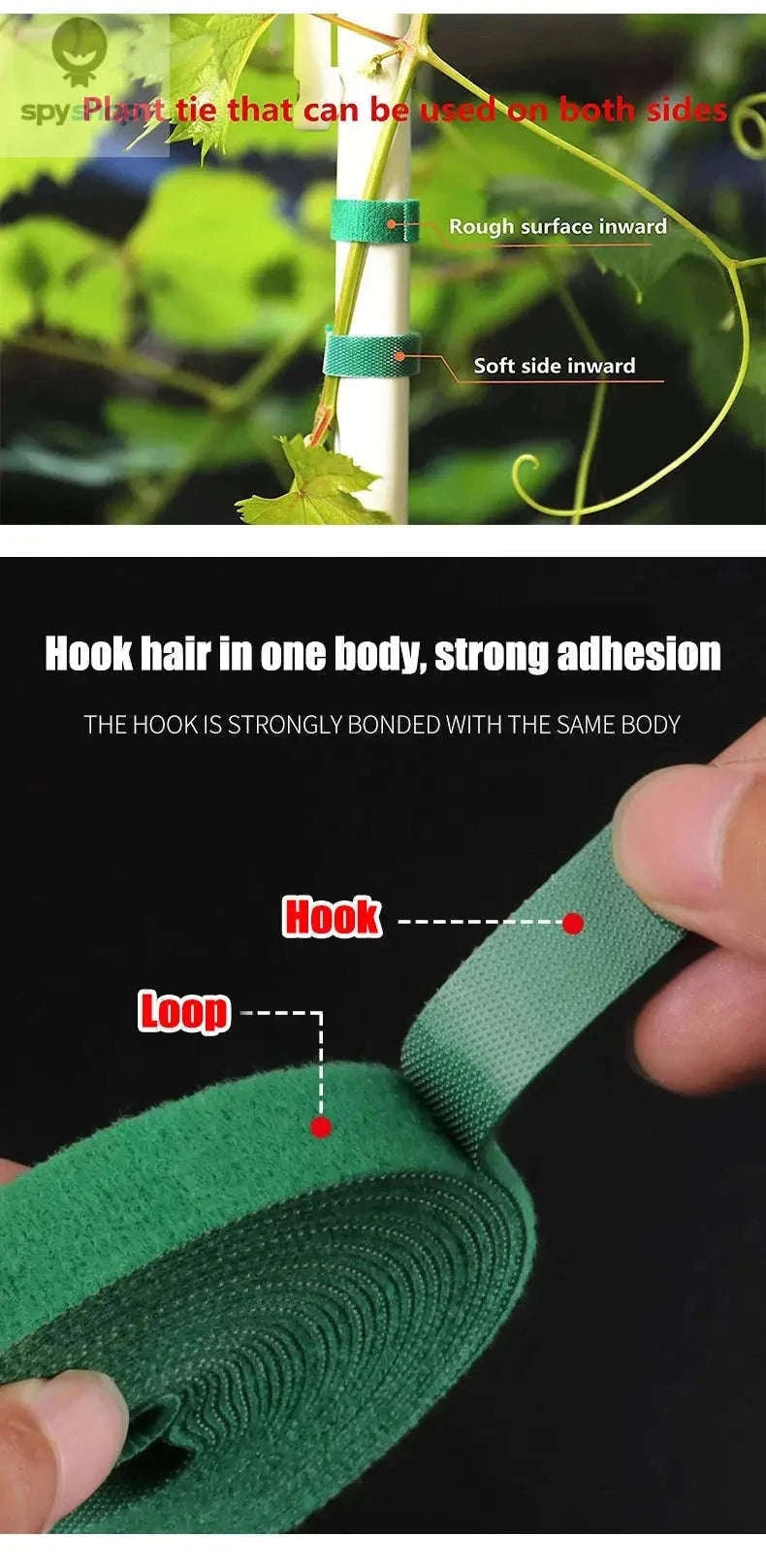 Garden Twine Plant Ties for Gentle Plant Support and Tidy Growth-White / 3pcs