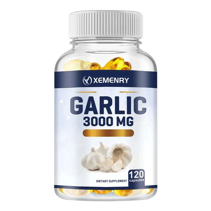 Garlic Capsules 3000mg – Immune & Cardiovascular Support-United States / 120 Capsules