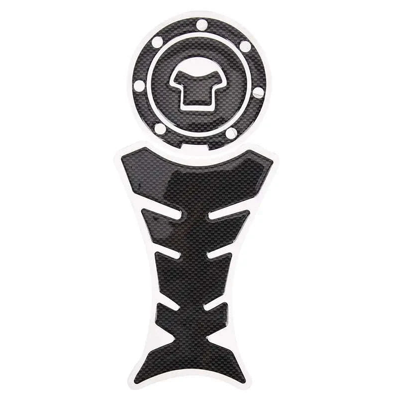 Gas Cap Cover Sticker and Protector 3D Carbon Fiber Gel-1 pcs