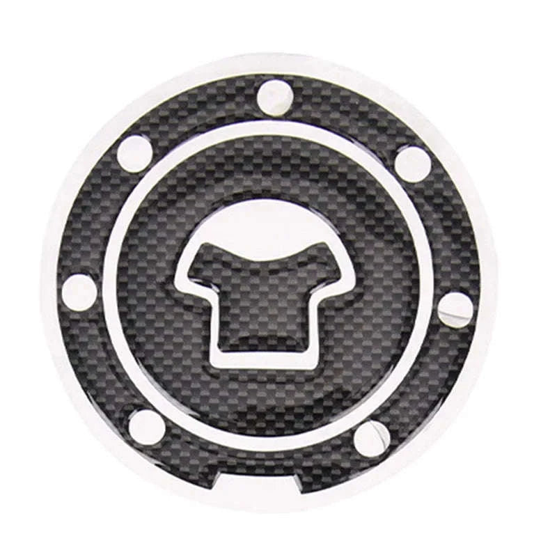 Gas Cap Cover Sticker and Protector 3D Carbon Fiber Gel-1 pcs