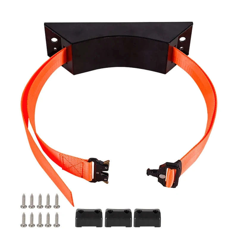 Gas Cylinder Mounting Bracket Kit with Quick-Release Strap-Gas Tank Holder