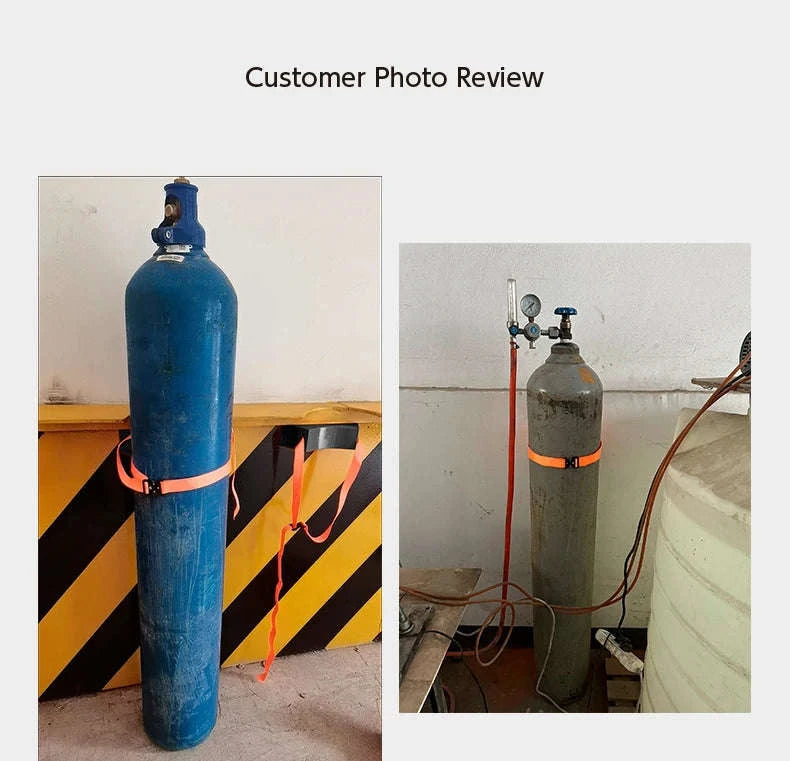 Gas Cylinder Mounting Bracket Kit with Quick-Release Strap-Gas Tank Holder