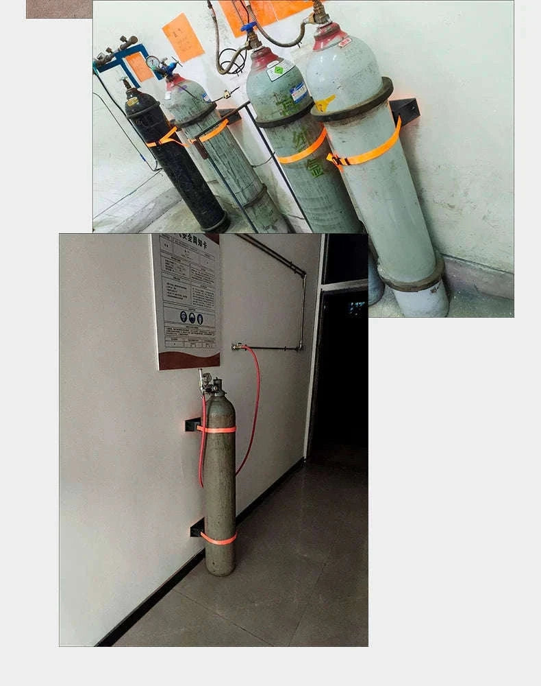 Gas Cylinder Mounting Bracket Kit with Quick-Release Strap-Gas Tank Holder