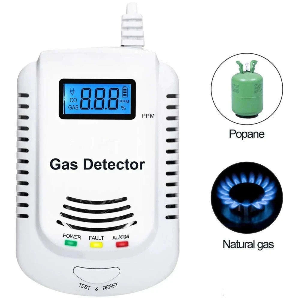 Gas Detector and Carbon Monoxide Alarm for Home Safety-CO and Gas Detector