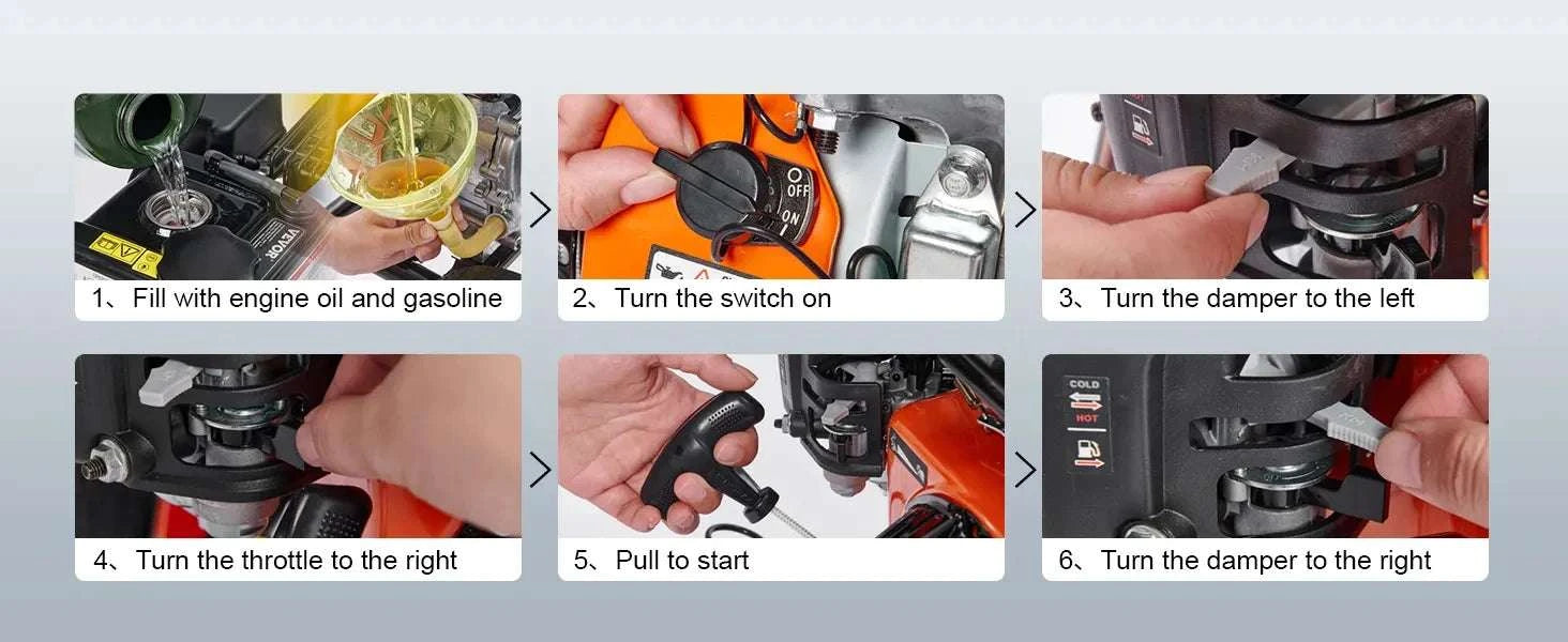 Gas Pressure Washer 3400 PSI 2.6 GPM with 5 Nozzles & Hose-United States