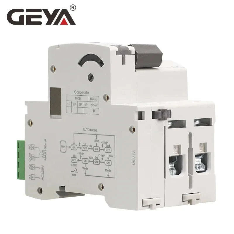 GEYA GRD9L Type A RCD Auto Recloser Differential Circuit Breaker-Type A-2P-40A-30mA / spain / GRD9L-R-AC220V-AUTO