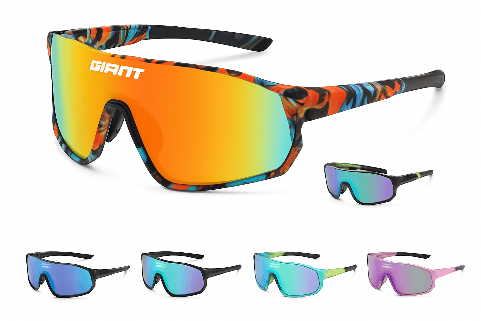 GIANT RiderPro X5 Cycling Sunglasses for Clear Ride Vision-1 / China Mainland