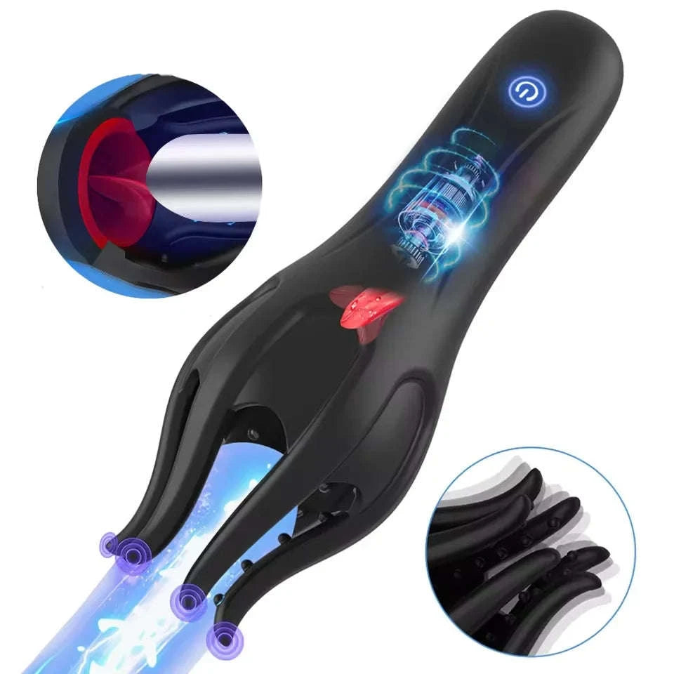 Glans Trainer Male Vibrator for Targeted Stimulation-Black-Box
