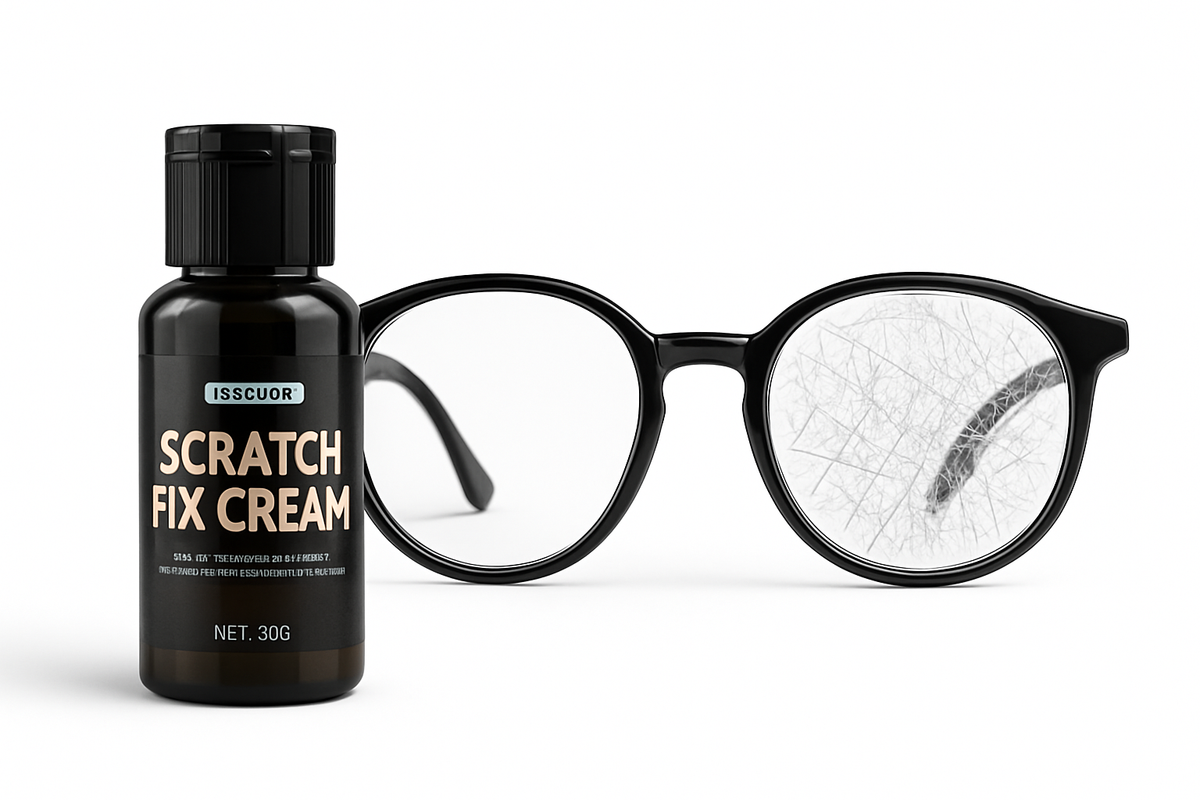 Creme de Reparação de Arranhões para Óculos - Polimento de Lentes e Armação, Polimento de Arranhões nas Lentes, Pasta de Reparação, Adequado para Todos os Óculos