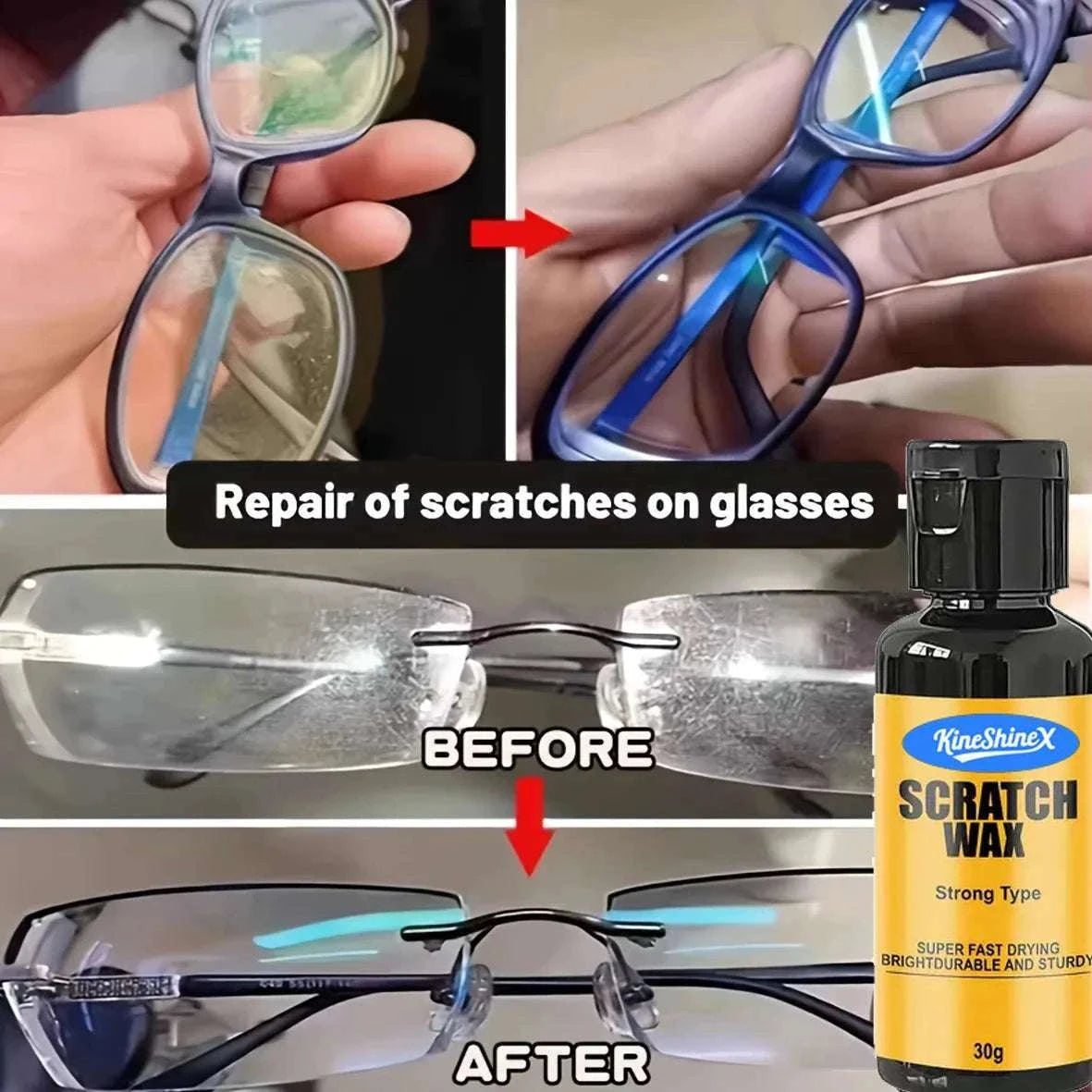 Glasses Scratch Repair Resin for Clear Lenses and Shine Restore-1PCS