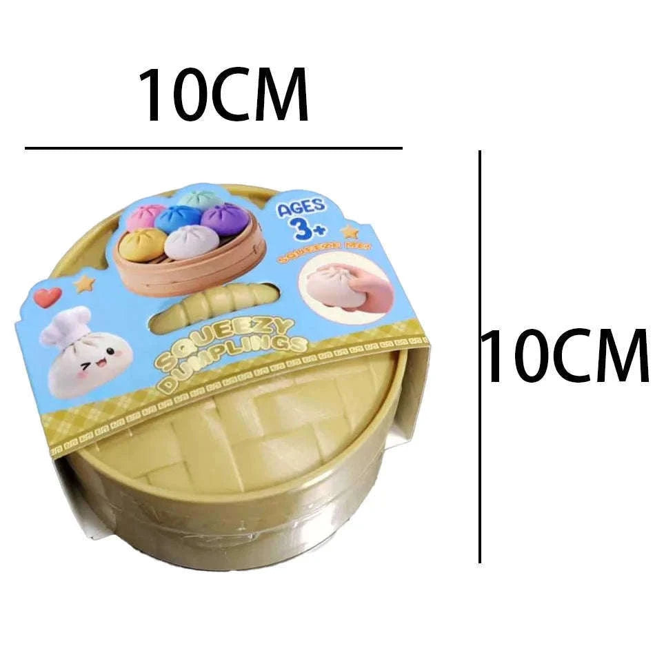 Glitter Dumpling Squishy Stress Relief Toy with Box-A