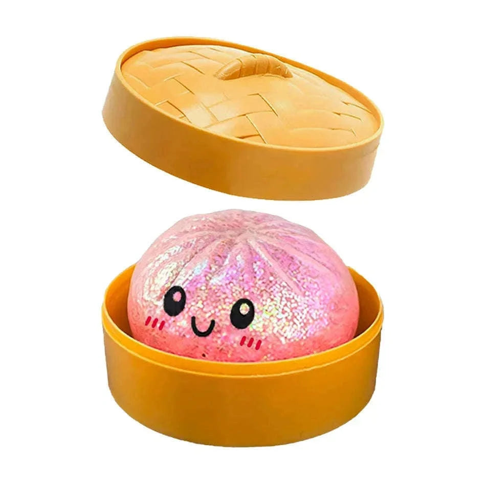 Glitter Dumpling Squishy Stress Relief Toy with Box-A