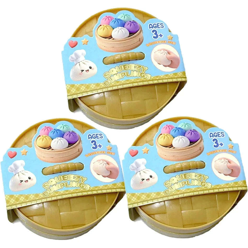 Glitter Dumpling Squishy Stress Relief Toy with Box-A