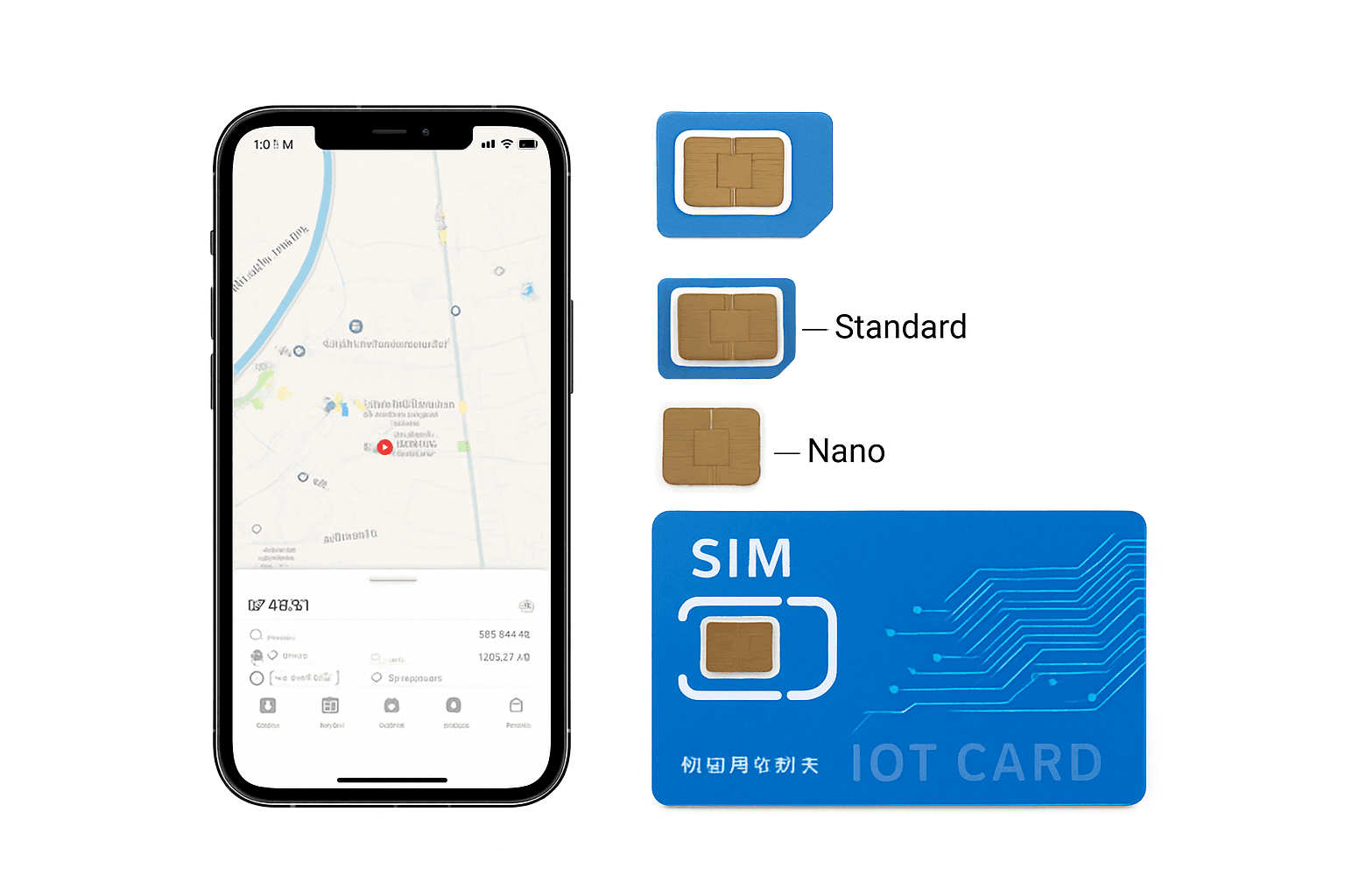 Global IoT SIM Card 360MB Annual Data for GPS Trackers 4G Compatible-1 year traffic