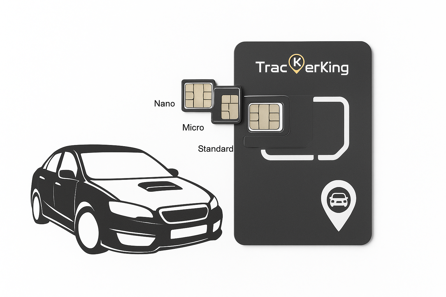 Global Roaming M2M IoT SIM Card for GPS Tracker, 360MB Annual Data