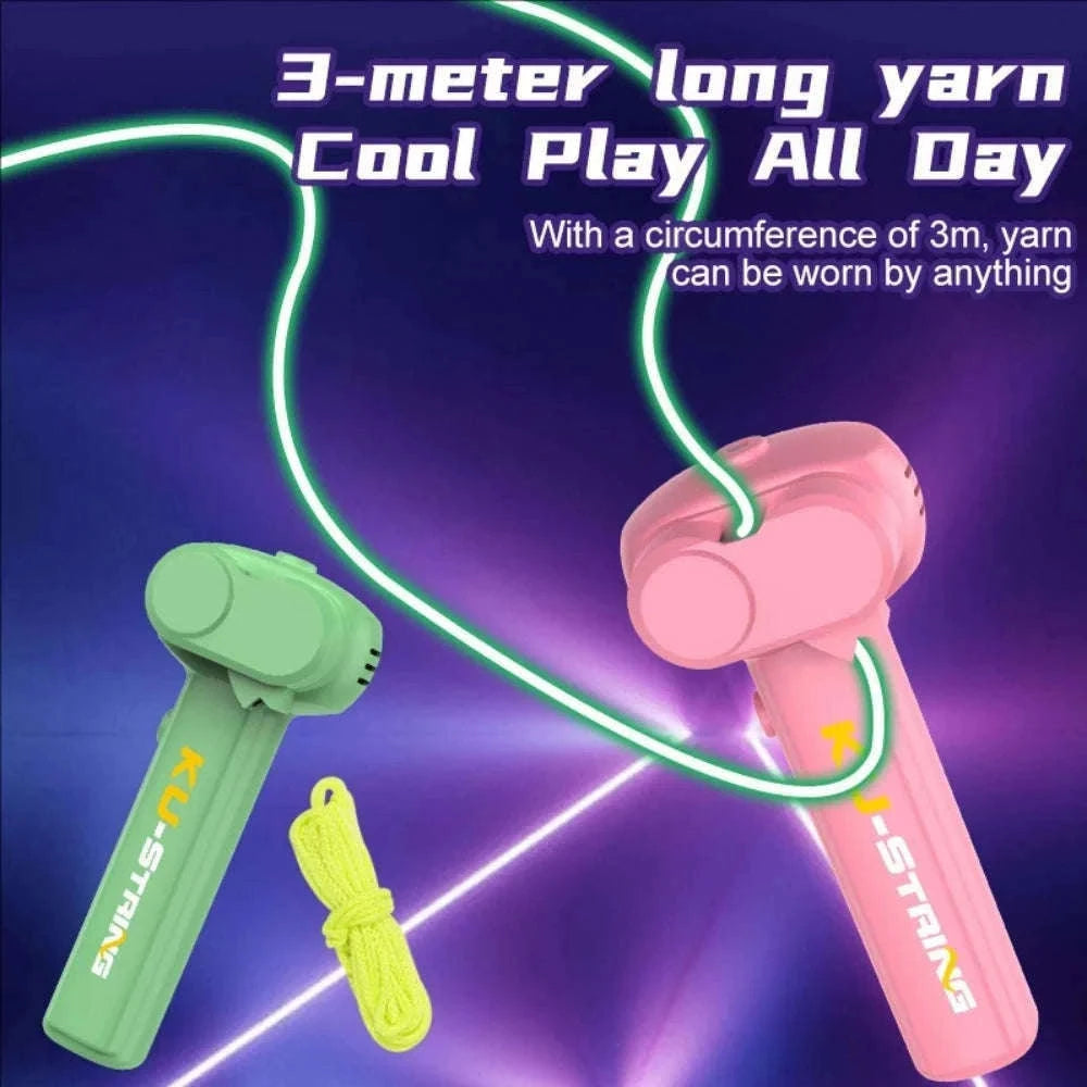 Glow-in-the-Dark Electric Rope Thruster for Kids-Pink