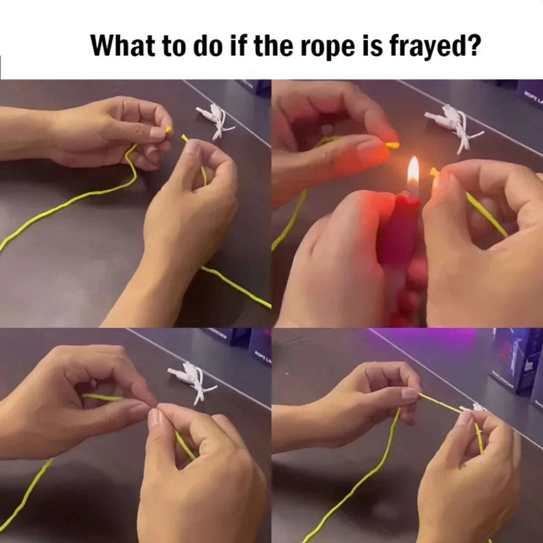 Glow-in-the-Dark Electric Rope Thruster for Kids-Pink