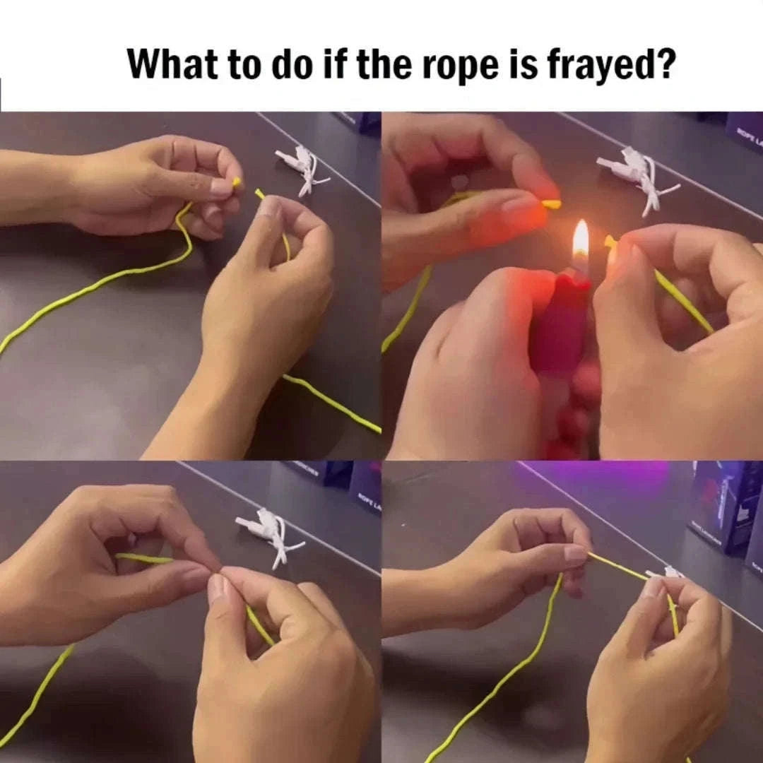Glow-in-the-Dark Electric Rope Thruster for Kids-Pink