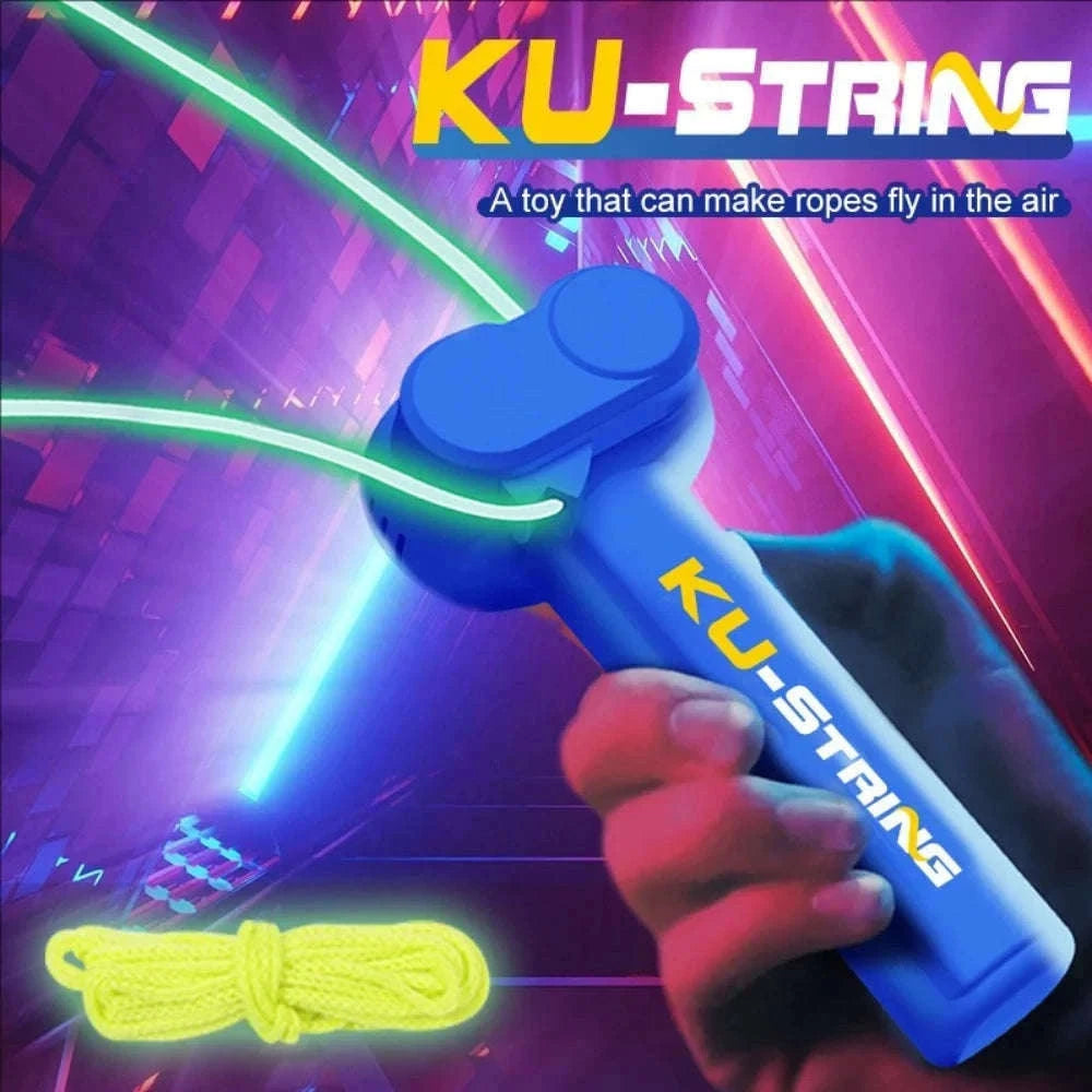 Glow-in-the-Dark Electric Rope Thruster for Kids-Pink