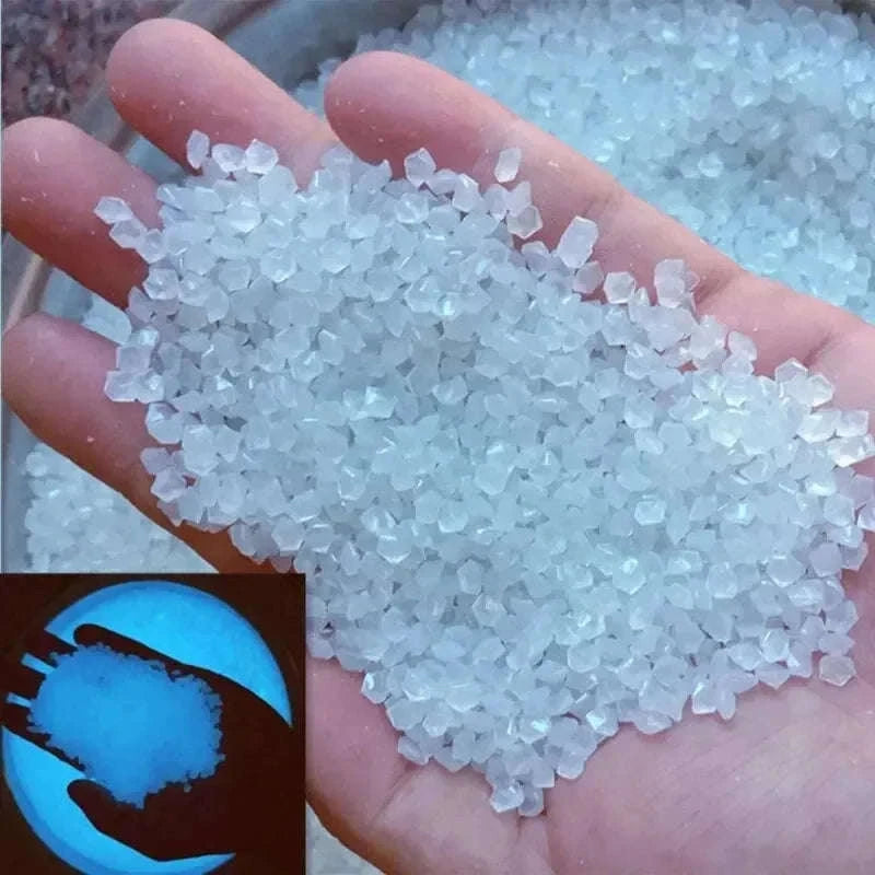 Glow-in-the-Dark Pebbles for Garden, Paths and Decor-1000pcs-3-5mm / Color