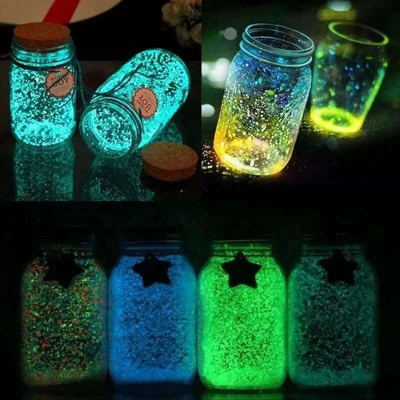 Glow-in-the-Dark Pebbles for Garden, Paths and Decor-1000pcs-3-5mm / Color