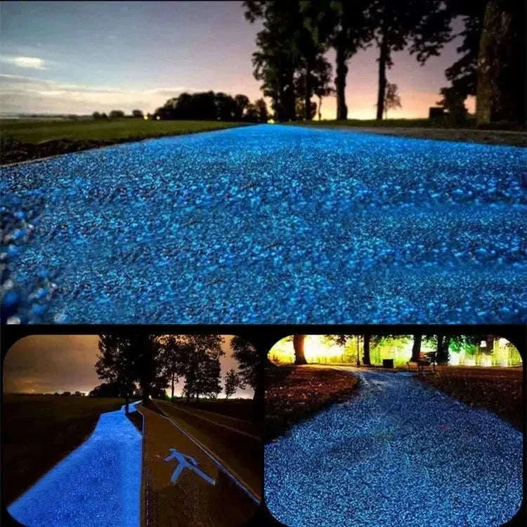 Glow-in-the-Dark Pebbles for Garden, Paths and Decor-1000pcs-3-5mm / Color