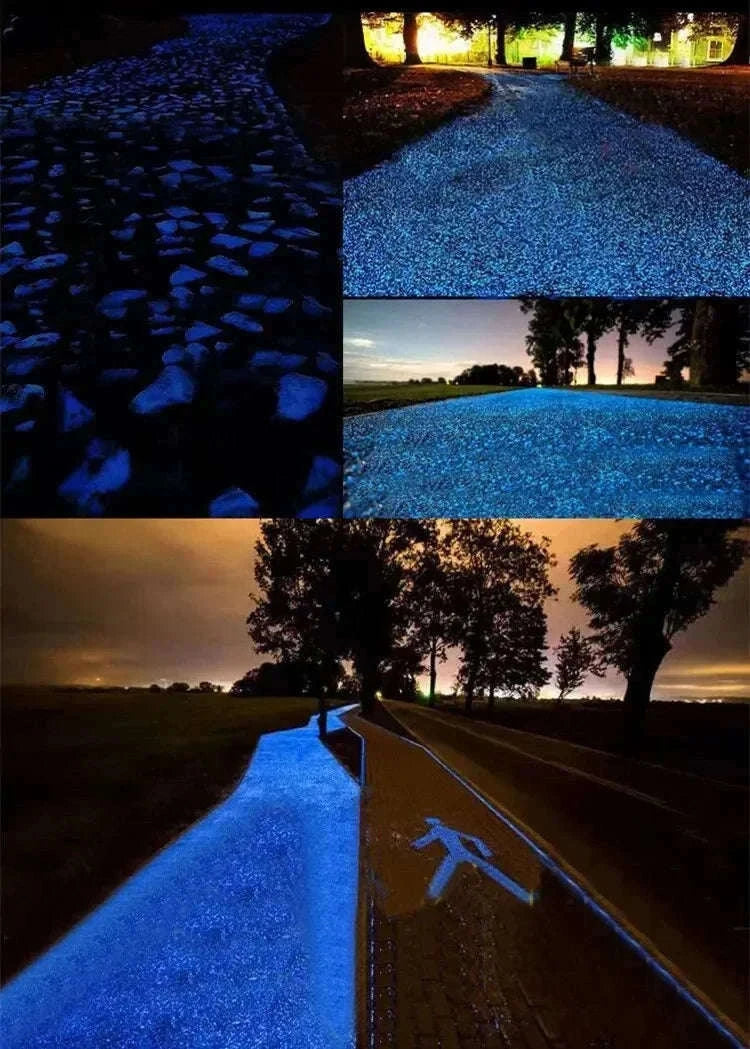 Glow-in-the-Dark Pebbles for Garden, Paths and Decor-1000pcs-3-5mm / Color