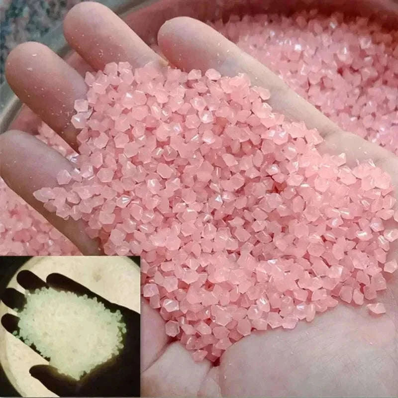Glow-in-the-Dark Pebbles for Garden, Paths and Decor-1000pcs-3-5mm / Color
