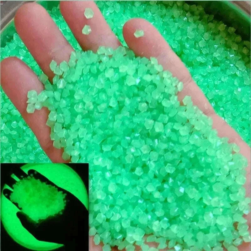Glow-in-the-Dark Pebbles for Garden, Paths and Decor-1000pcs-3-5mm / Color