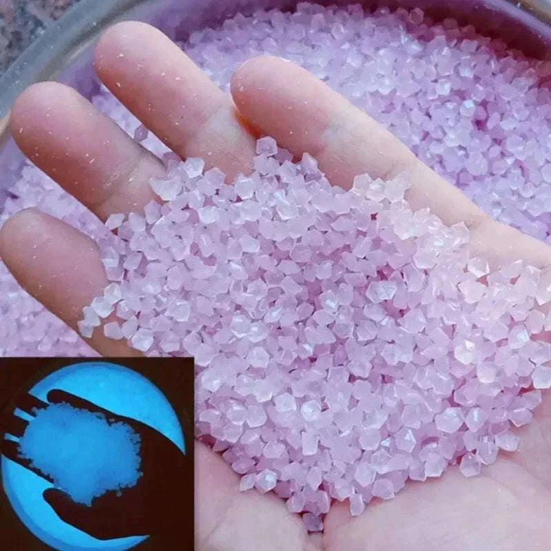 Glow-in-the-Dark Pebbles for Garden, Paths and Decor-1000pcs-3-5mm / Color