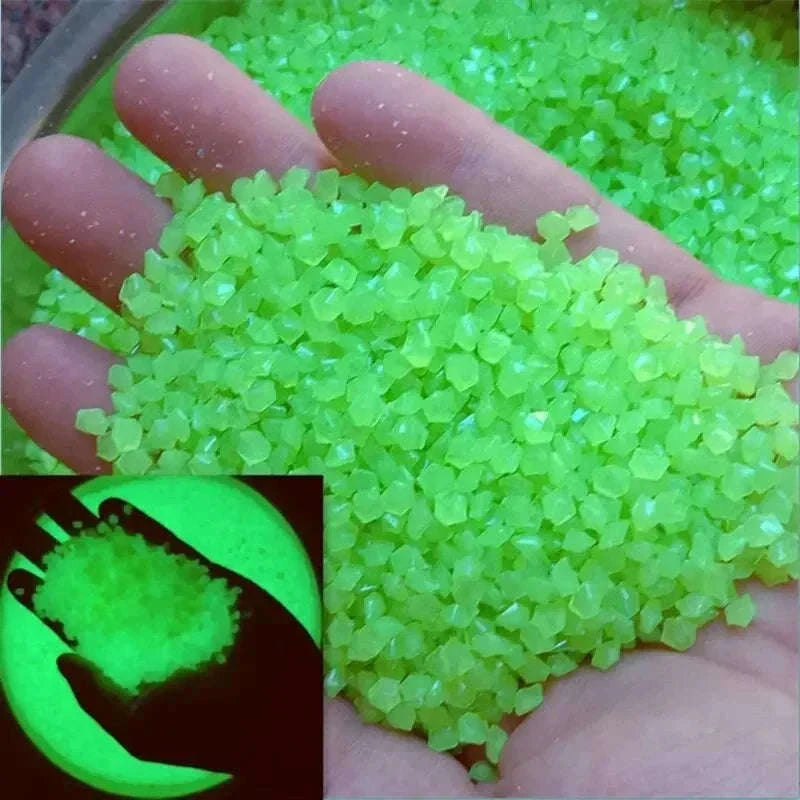 Glow-in-the-Dark Pebbles for Garden, Paths and Decor-1000pcs-3-5mm / Color