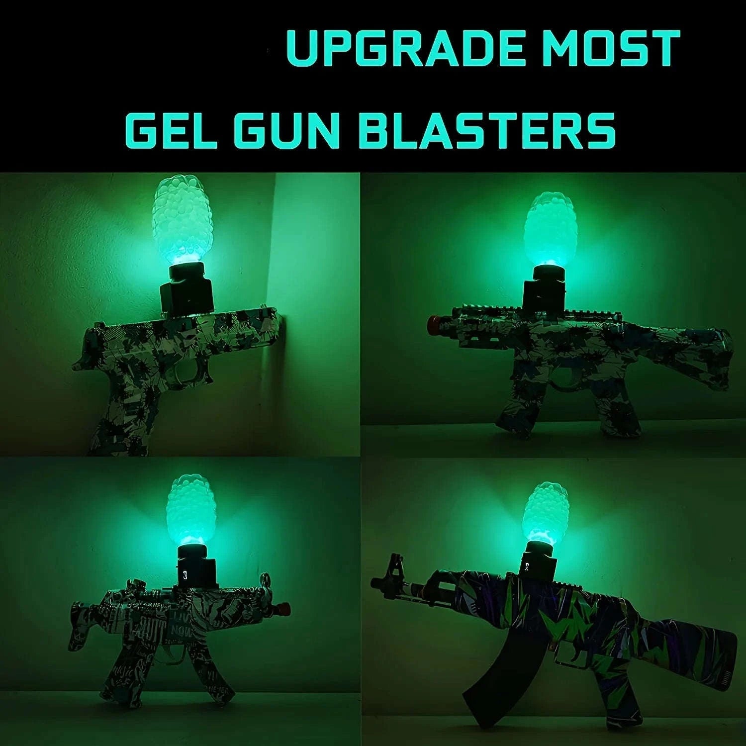 Glow in the Dark UV LED Feedneck for Light-Up Blaster Ammo-UVmachine and bottle / United States