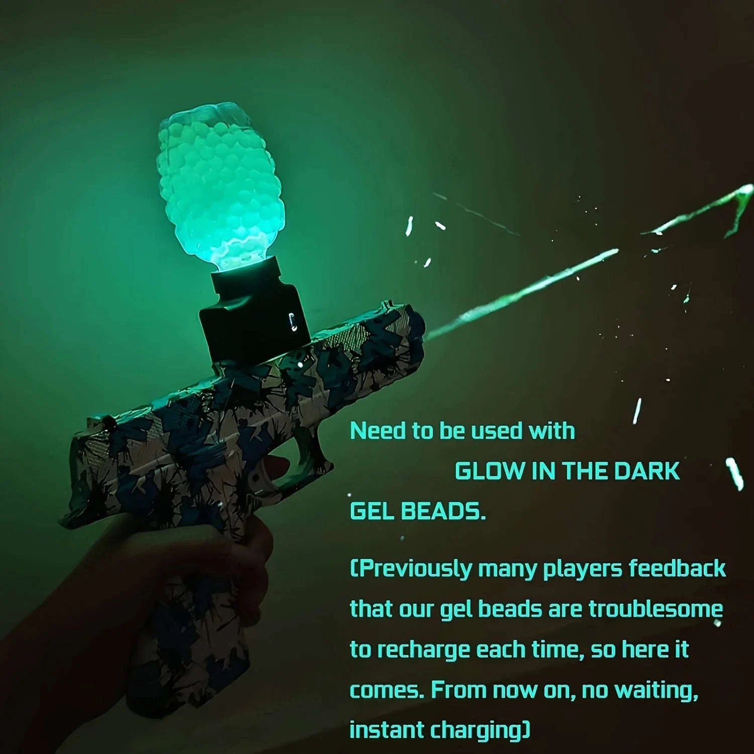 Glow in the Dark UV LED Feedneck for Light-Up Blaster Ammo-UVmachine and bottle / United States