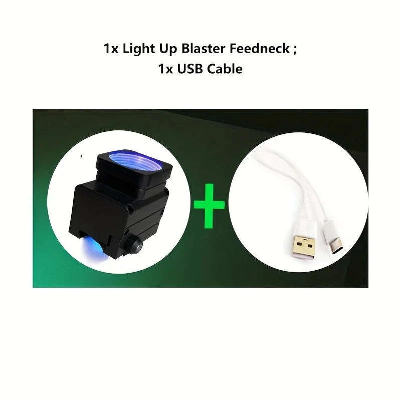 Glow in the Dark UV LED Feedneck for Light-Up Blaster Ammo-UVmachine and bottle / United States