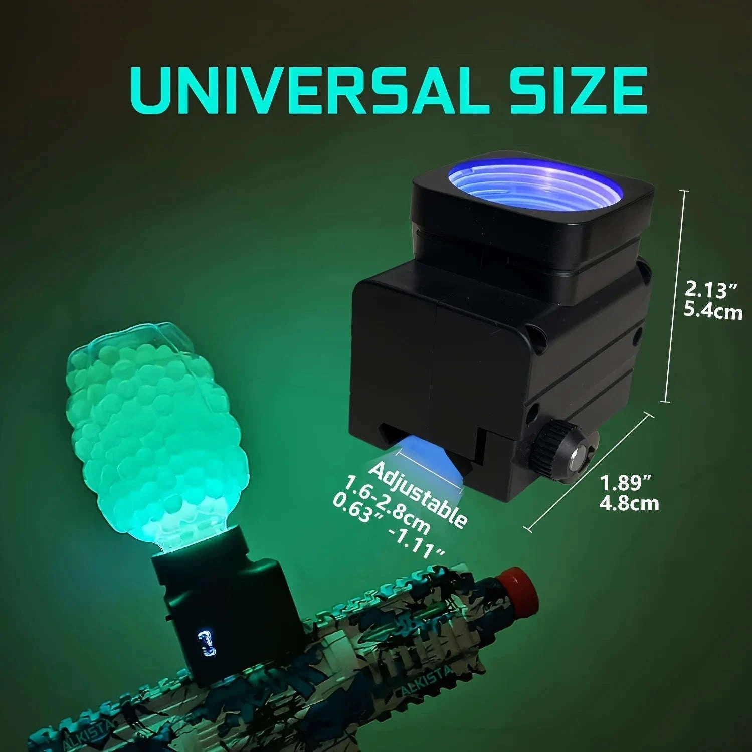 Glow in the Dark UV LED Feedneck for Light-Up Blaster Ammo-UVmachine and bottle / United States